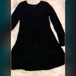 Black Long sleeve kids dress